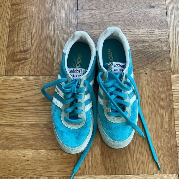Adidas Adi Speed green sneakers size 8 - Picture 1 of 3